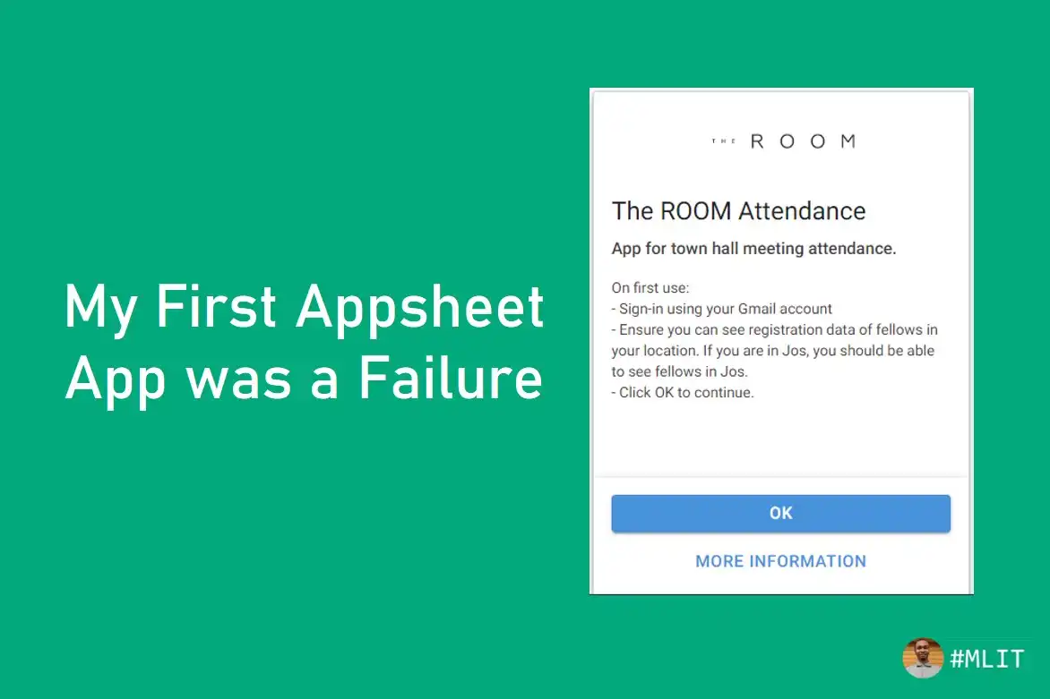 My First Appsheet App was a Failure